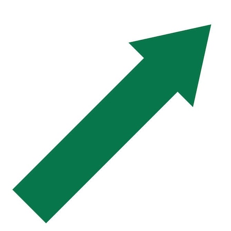 Superior Mark Carpet Marking Arrows, 4in x 10in, Green IN-40-505I-V-C